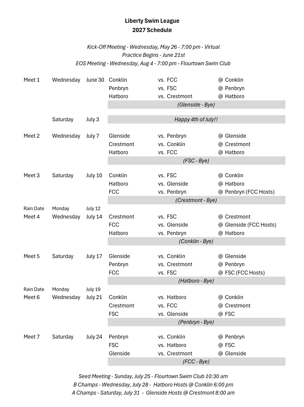 LSL 2026 Schedule - Final